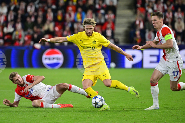 Будьо/Глимт измъкна точка в Прага с красив гол на Сондре Фет в последната минута