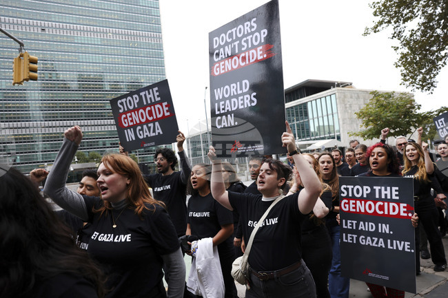 Doctors Without Borders/Médecins Sans Frontières USA (MSF USA) Gaza Demonstration at UN