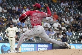 Angels Brewers Baseball