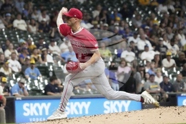 Angels Brewers Baseball