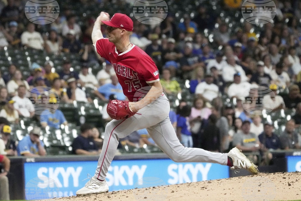 Angels Brewers Baseball