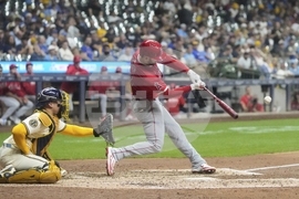 Angels Brewers Baseball