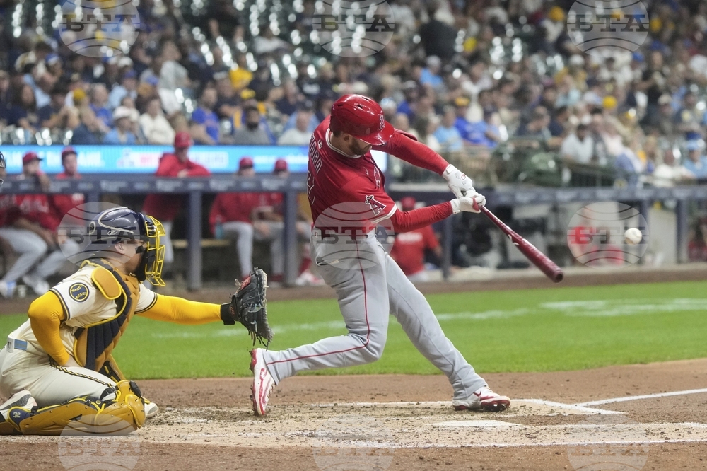 Angels Brewers Baseball