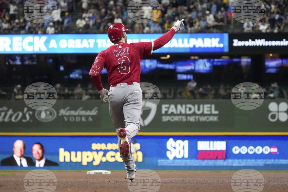 Angels Brewers Baseball