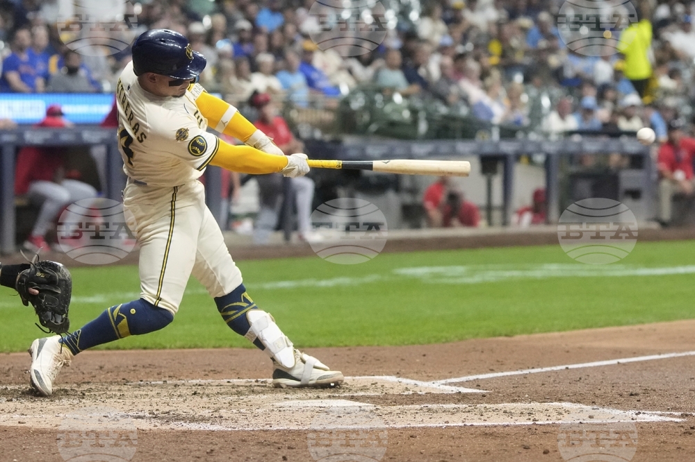 Angels Brewers Baseball