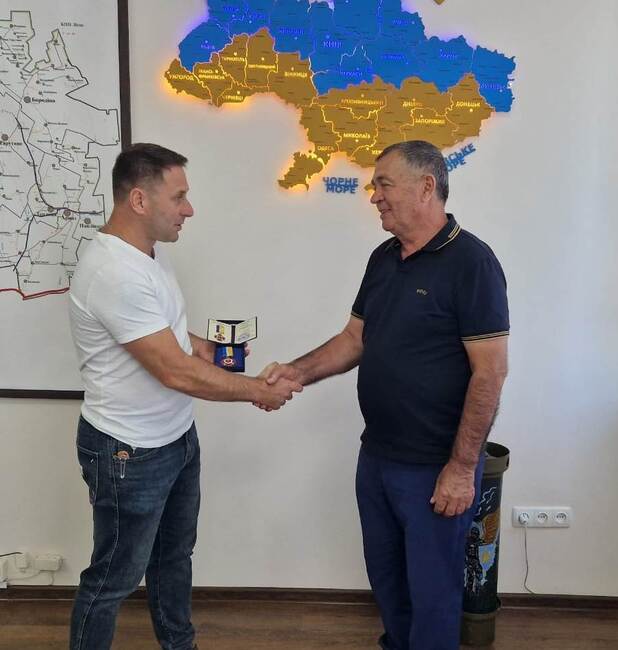 Василевската община в Болградски район, Украйна, получи награда за подкрепа на украинските военноморски сили