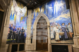 Cardinal Dolan Unveils New Monumental Mural at St. Patrick's Cathedral