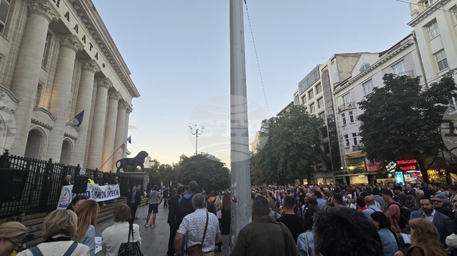 Demonstrators Rally for Rule of Law at Palace of Justice