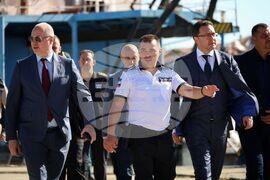 Созопол - База "Гранични полицейски кораби" - Росен Желязков - Даниел Митов - посещение