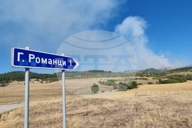 Горни Романци - местността „Мечи камък“ - пожар