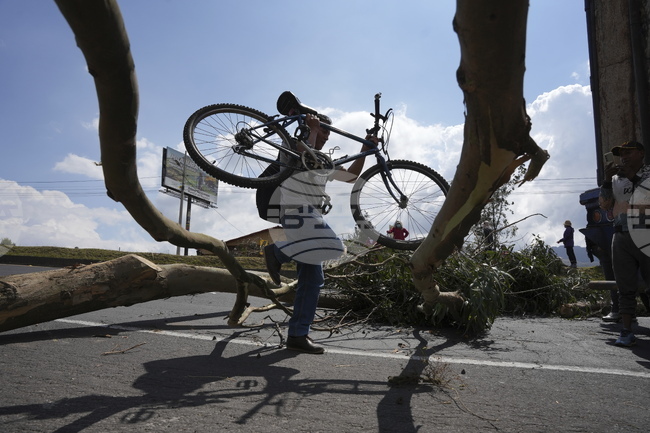 APTOPIX Ecuador Protest