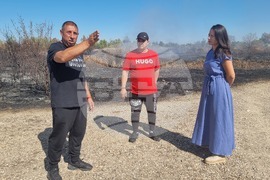 Село Ясен - пожар - тлеене на огнища