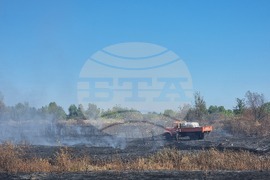 Село Ясен - пожар - тлеене на огнища