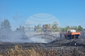 Село Ясен - пожар - тлеене на огнища