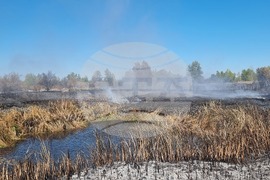 Село Ясен - пожар - тлеене на огнища