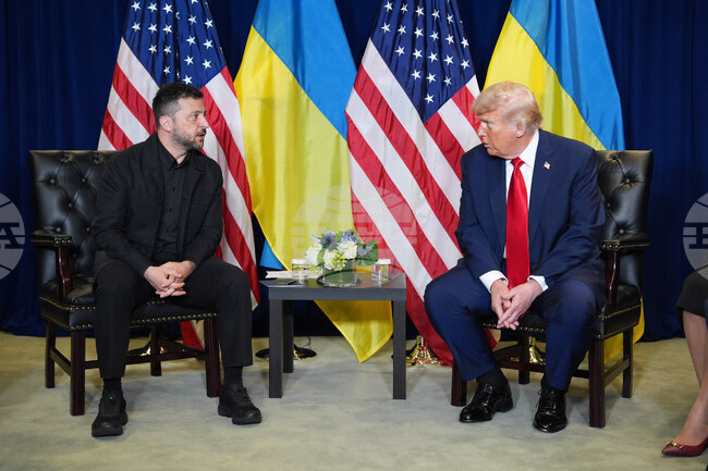 Започна срещата между Зеленски и Тръмп в Ню Йорк, предаде Укринформ