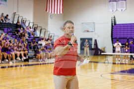 Old Spice and former NFL Legend Mike Alstott visit River Ridge High School in Tampa
