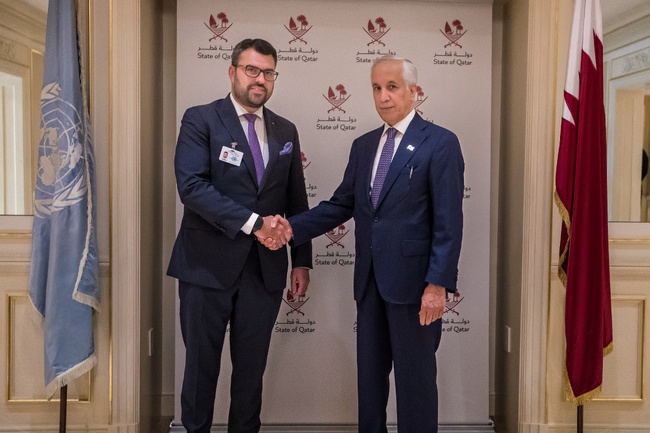 Георг Георгиев се срещна с министъра на външните работи на Катар в Ню Йорк