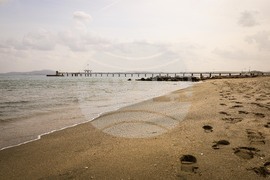 Бургас - пясъчна фигура на Пижо и Пенда