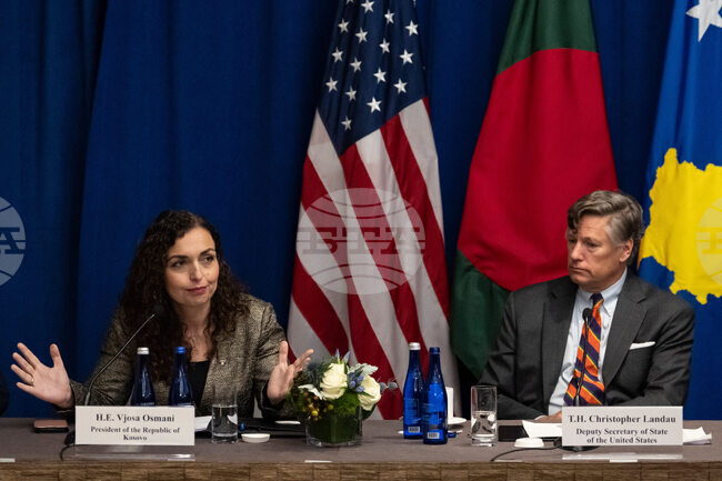 Косовският президент и заместник-държавният секретар на САЩ обсъдиха във Вашингтон сигурността в региона и възобновяването на стратегическия диалог 