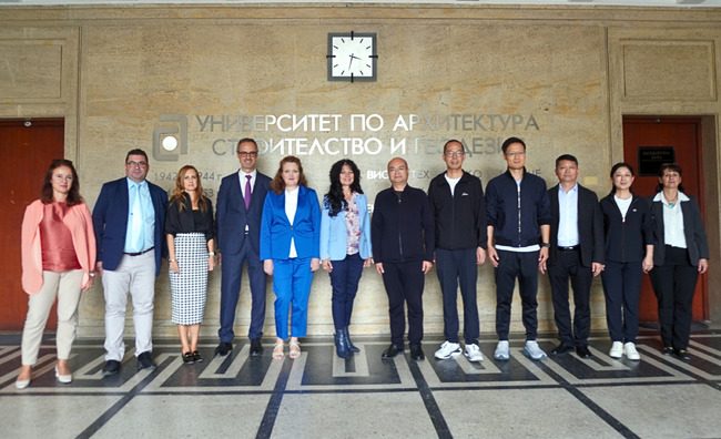 УАСГ посрещна делегация от Китай за обсъждане на бъдещо академично сътрудничество