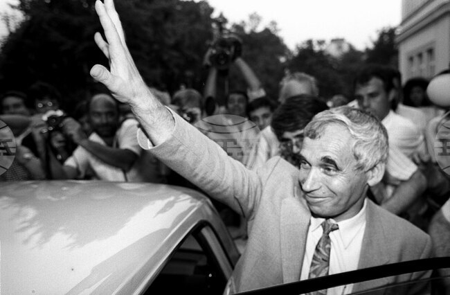 Преди 35 години Желю Желев се среща с Джордж Буш при първата визита на български президент в САЩ