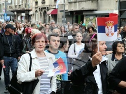 Сърбия - протест в защита на правителството