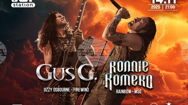 Гръцкият китарист Гас Джи и Рони Ромеро ще свирят тази вечер в София