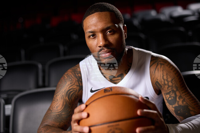 Trail Blazers Media Day Basketball