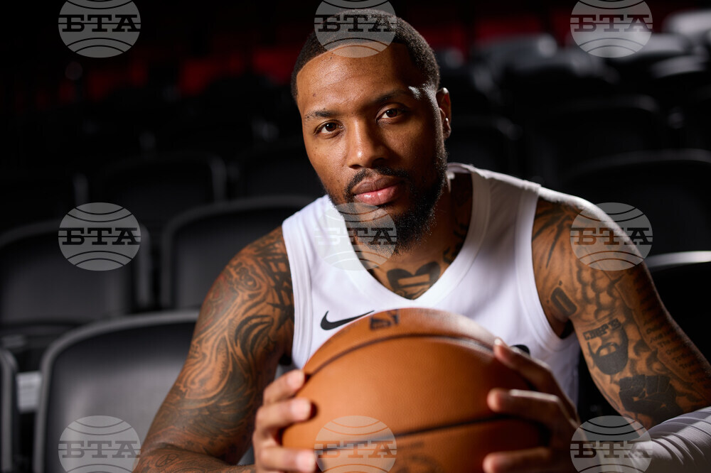 Trail Blazers Media Day Basketball