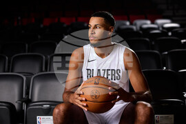 Trail Blazers Media Day Basketball