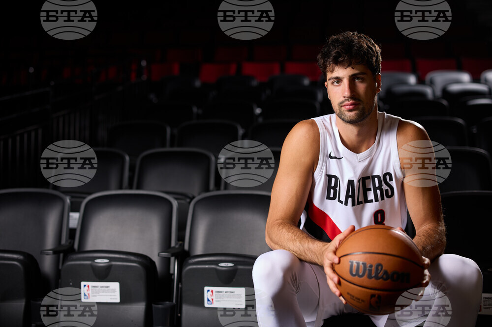 Trail Blazers Media Day Basketball