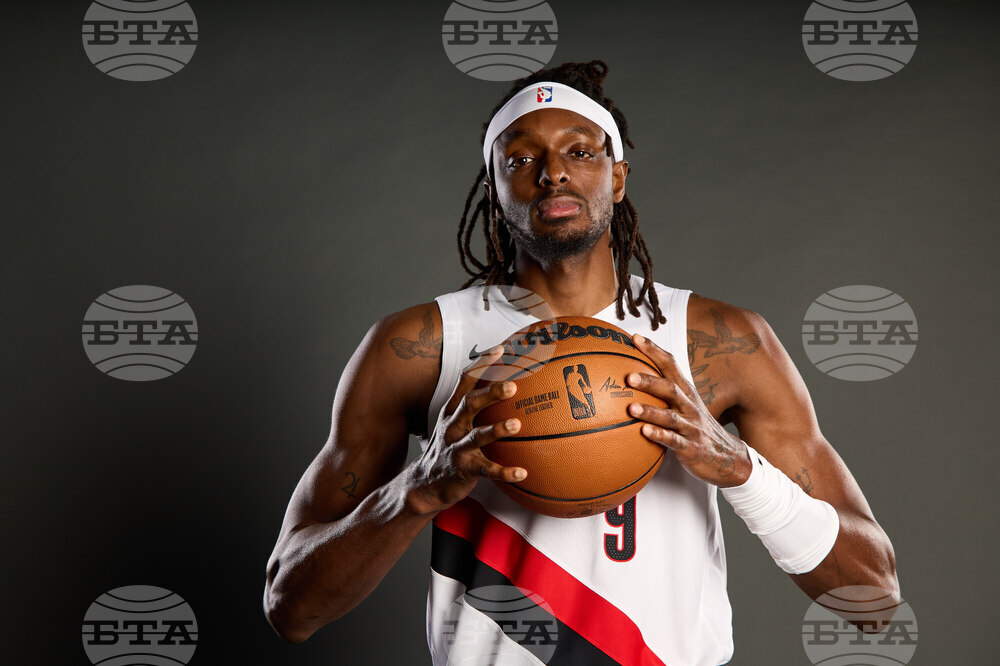 Trail Blazers Media Day Basketball