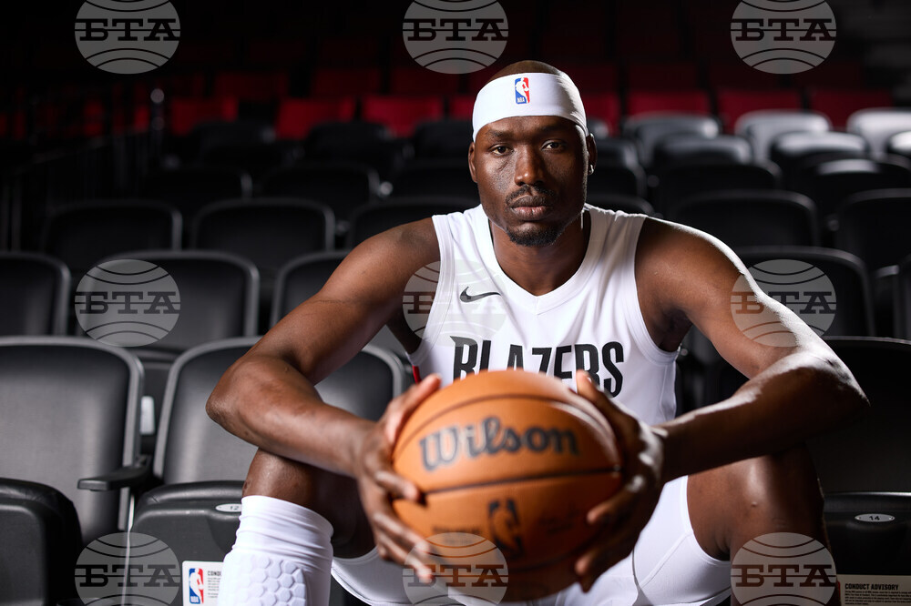 Trail Blazers Media Day Basketball