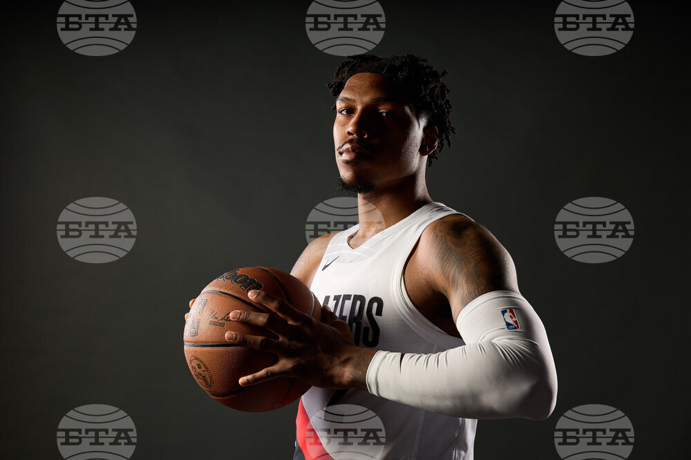 Trail Blazers Media Day Basketball