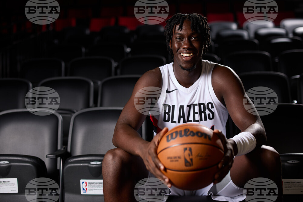 Trail Blazers Media Day Basketball