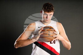 Trail Blazers Media Day Basketball