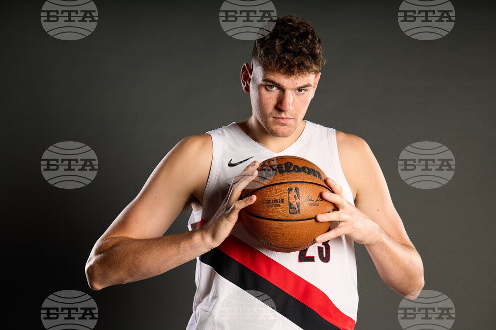 Trail Blazers Media Day Basketball