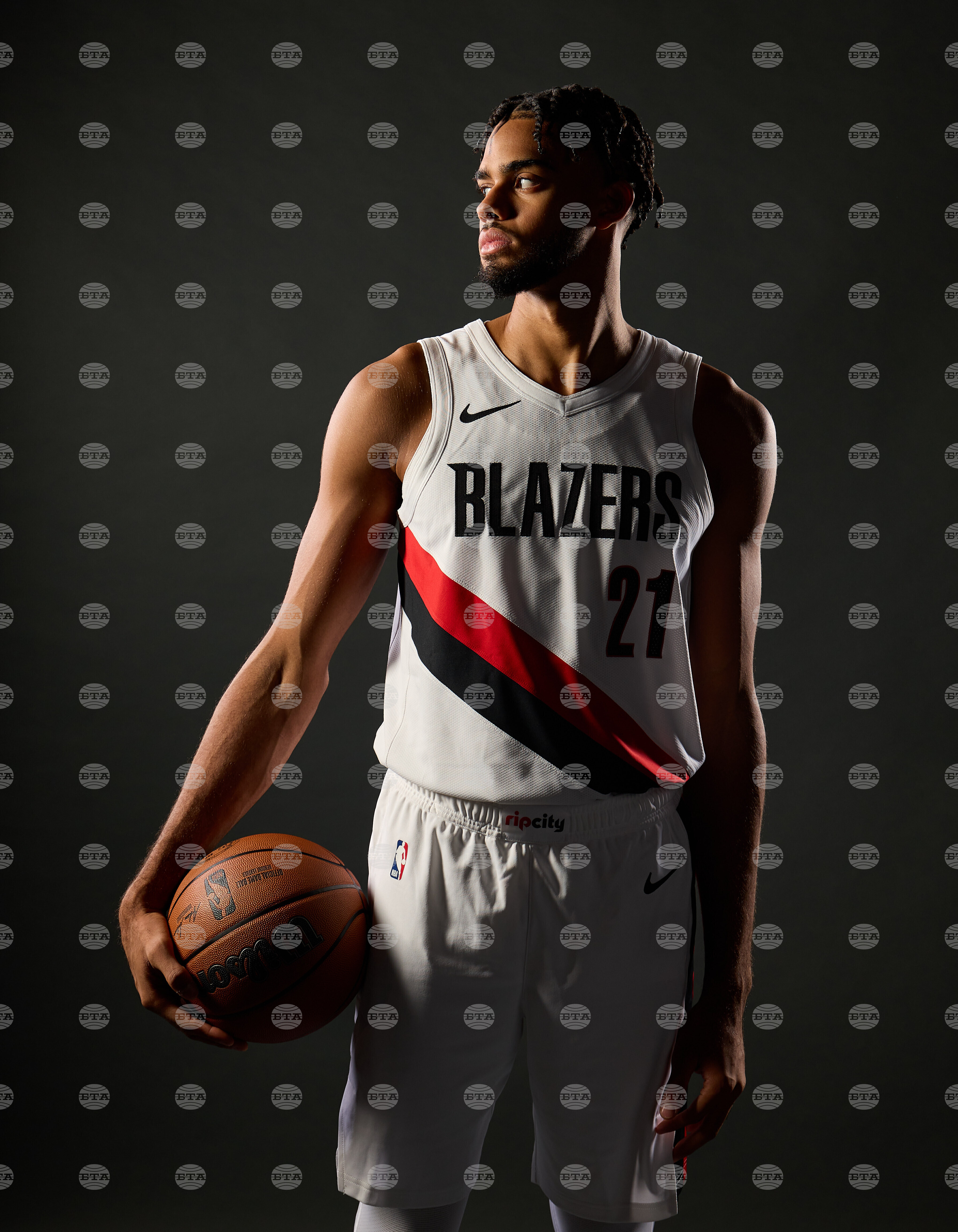 Trail Blazers Media Day Basketball