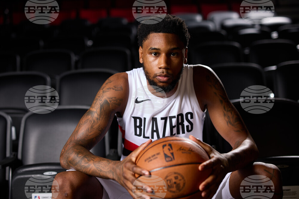 Trail Blazers Media Day Basketball