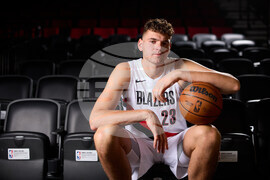 Trail Blazers Media Day Basketball