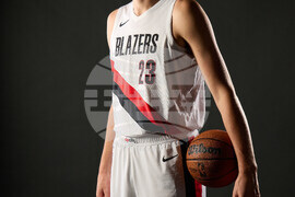 Trail Blazers Media Day Basketball