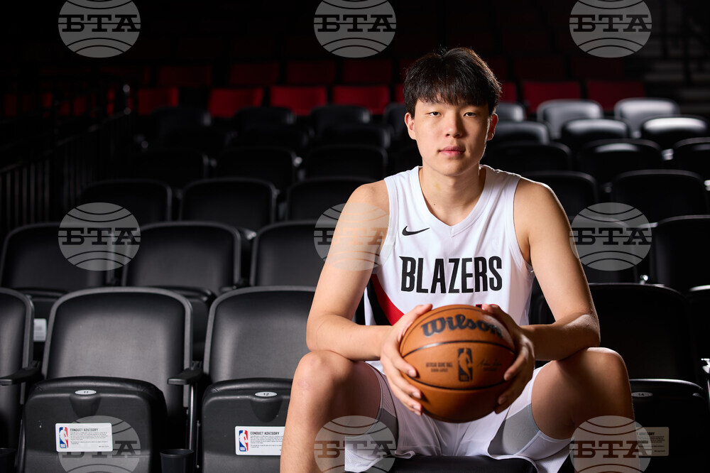 Trail Blazers Media Day Basketball