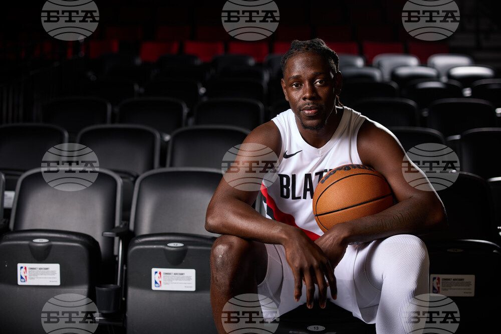 Trail Blazers Media Day Basketball