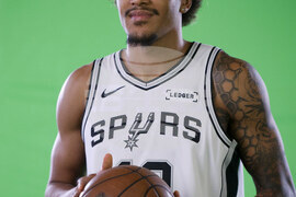 Spurs Media Day Basketball