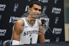 Spurs Media Day Basketball