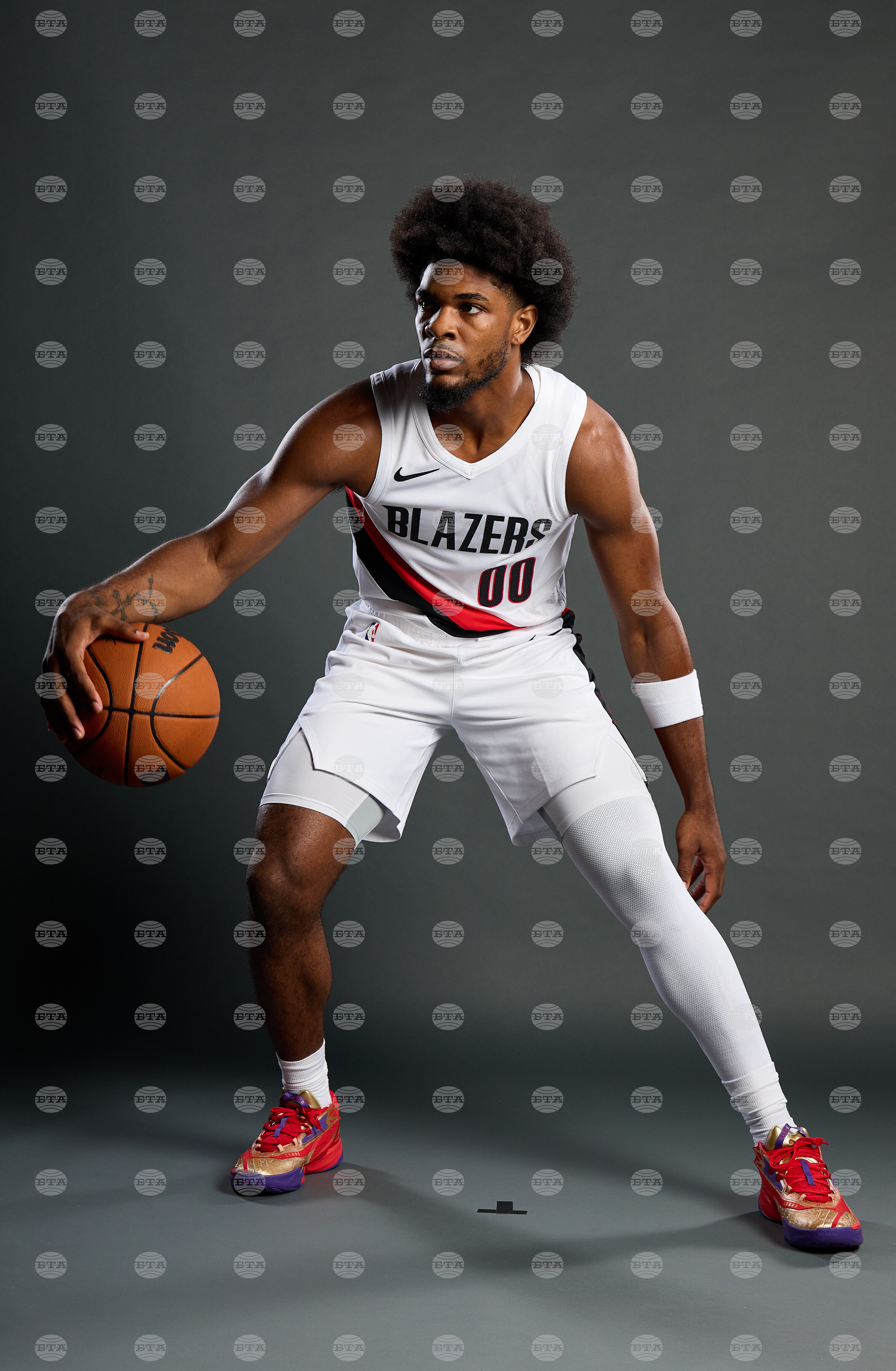 Trail Blazers Media Day Basketball