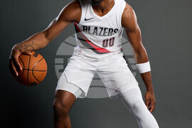 Trail Blazers Media Day Basketball