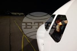 Airbus A319 - посрещне на националния отбор по волейбол за мъже