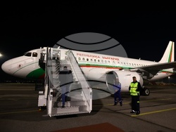 Airbus A319 - посрещне на националния отбор по волейбол за мъже